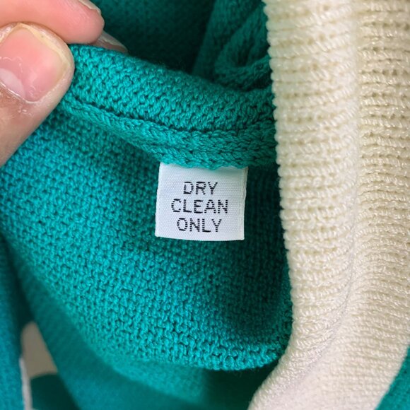 NWT $183 St.‎ John Sportwear Open Front Cardigan Turquoise Blue Women’s Sz Small - Picture 8 of 9